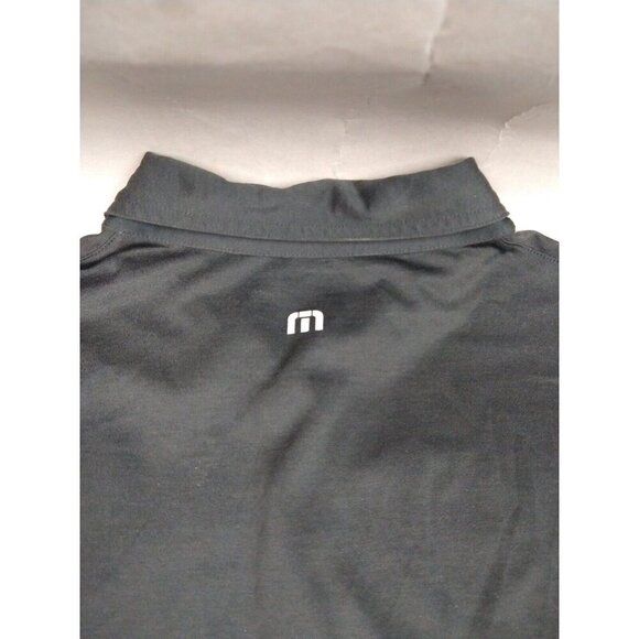 Travis Mathew Performance Black Striped Rio Secco Golf Club Polo Shirt XL - Picture 8 of 10